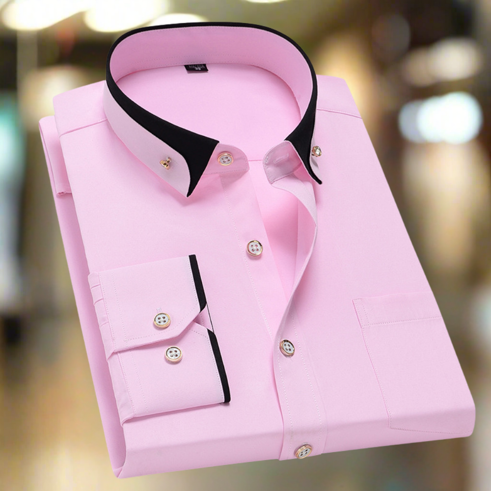 Richard - Classic cotton shirt with long sleeves