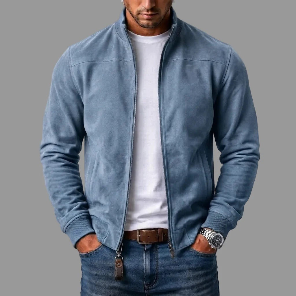 Jackson | Suede Bomber Jacket