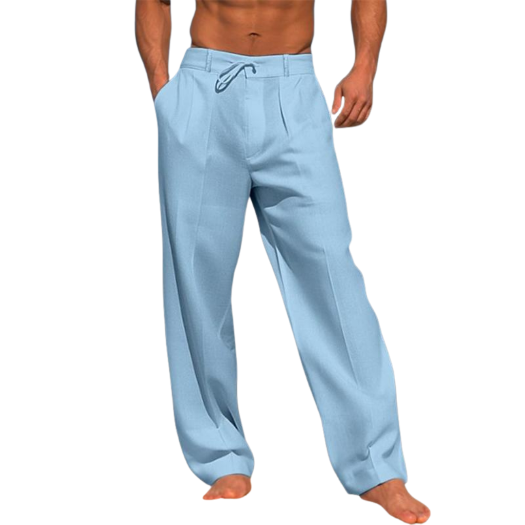 Michael | Plain Linen Trousers