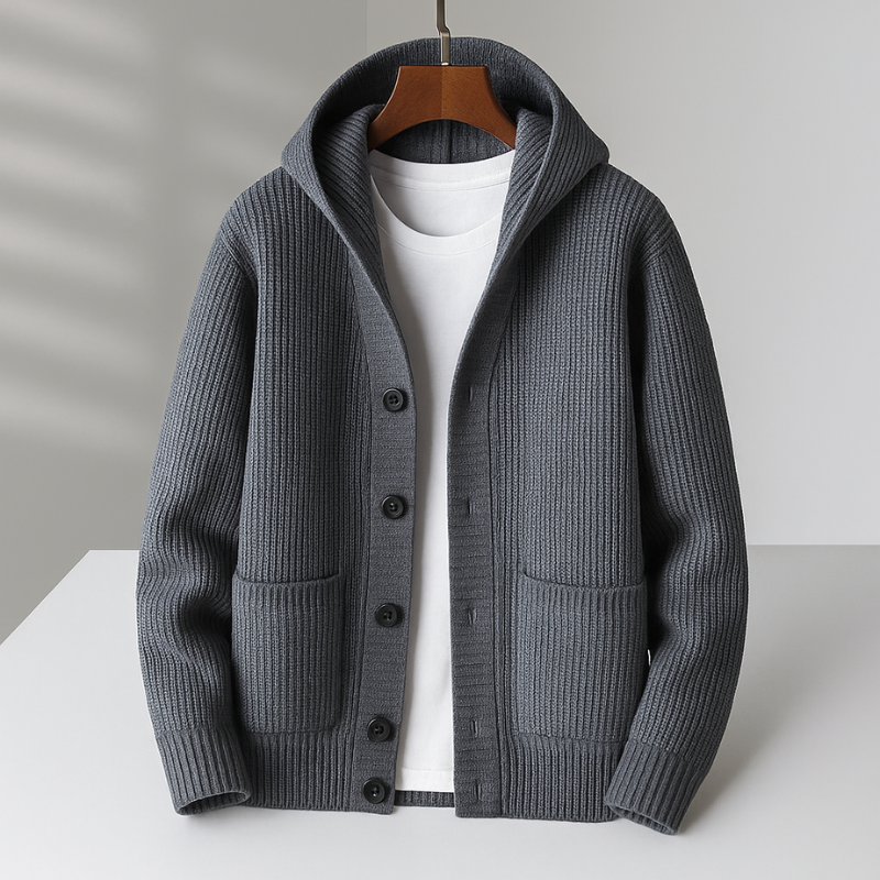🧶 Hooded cardigan – Stylish warmth for every day