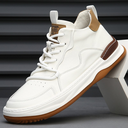 RICCARDO LEATHER TRAINERS