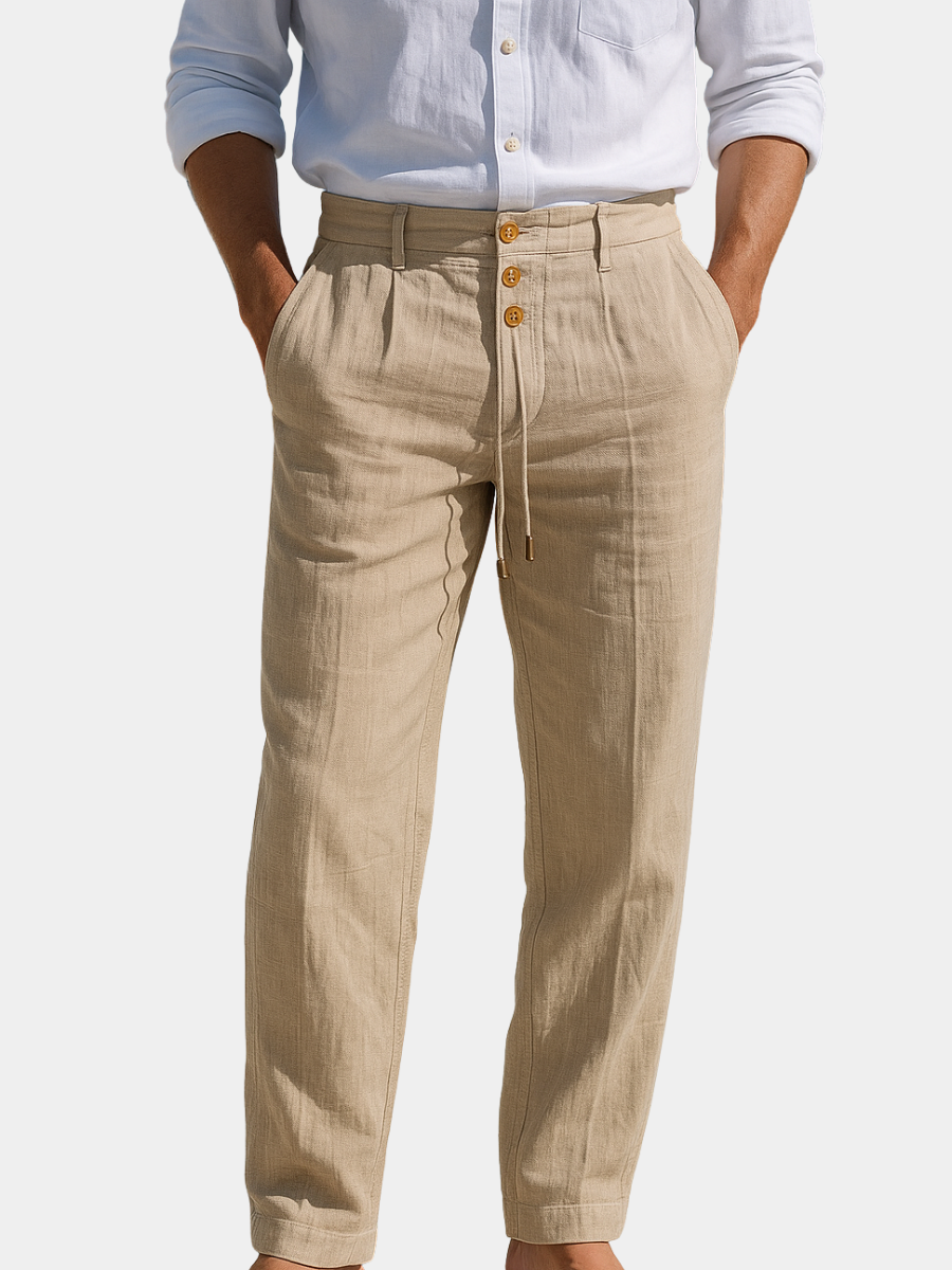 FINDENAL | LIGHTWEIGHT LINEN SUMMER PANTS
