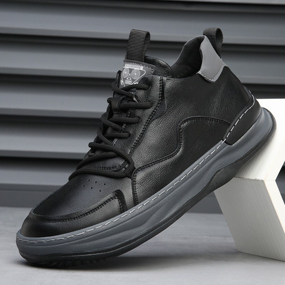 RICCARDO LEATHER TRAINERS