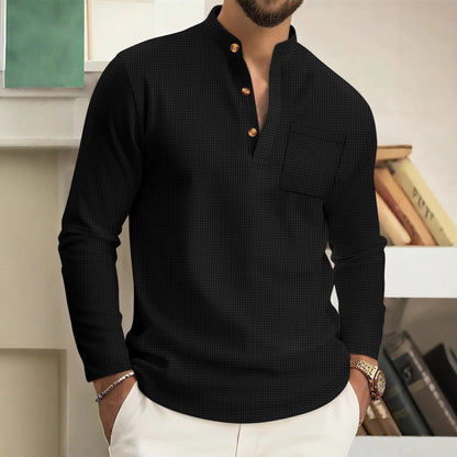 Men’s textured cotton shirt – effortless elegance and everyday comfort