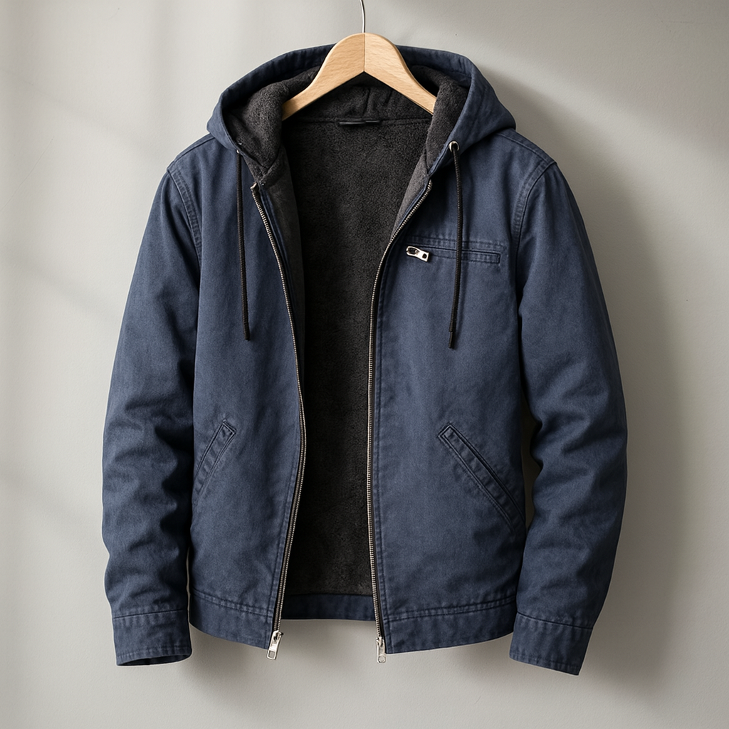 Men's casual jacket with fleece lining – Casual, comfortable, and stylish