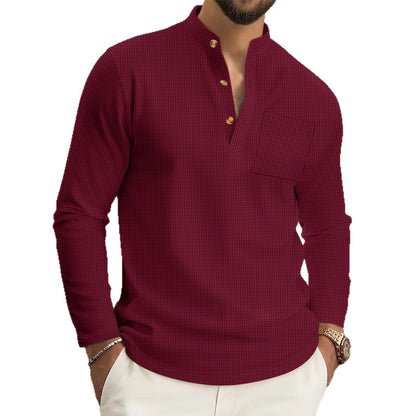 Men’s textured cotton shirt – effortless elegance and everyday comfort