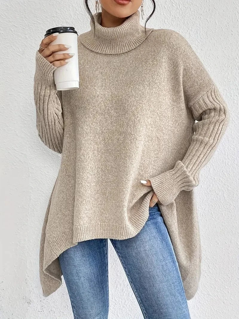Den mysiga lyxiga oversized turtlenecken
