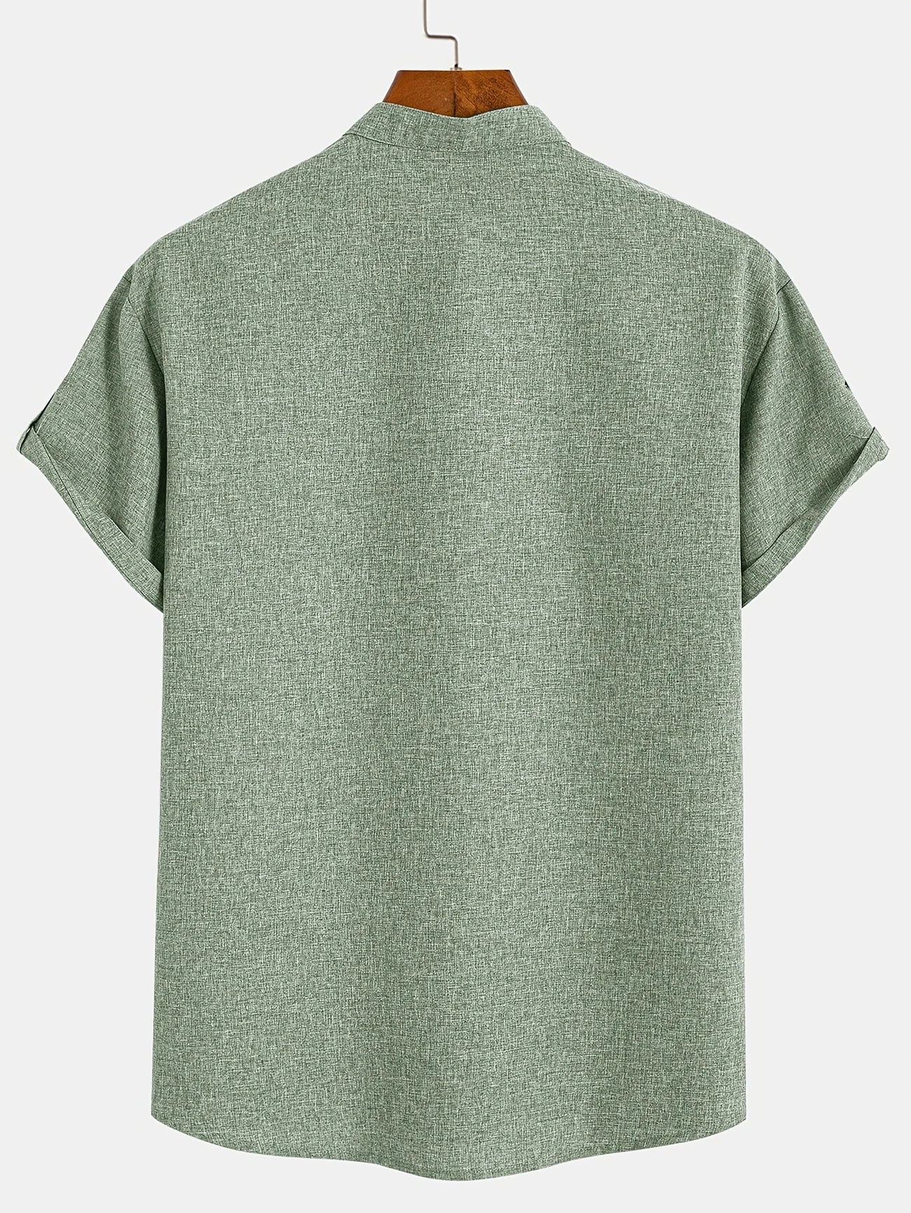 Findenal™ | Stylish short-sleeve shirt with a stand-up collar