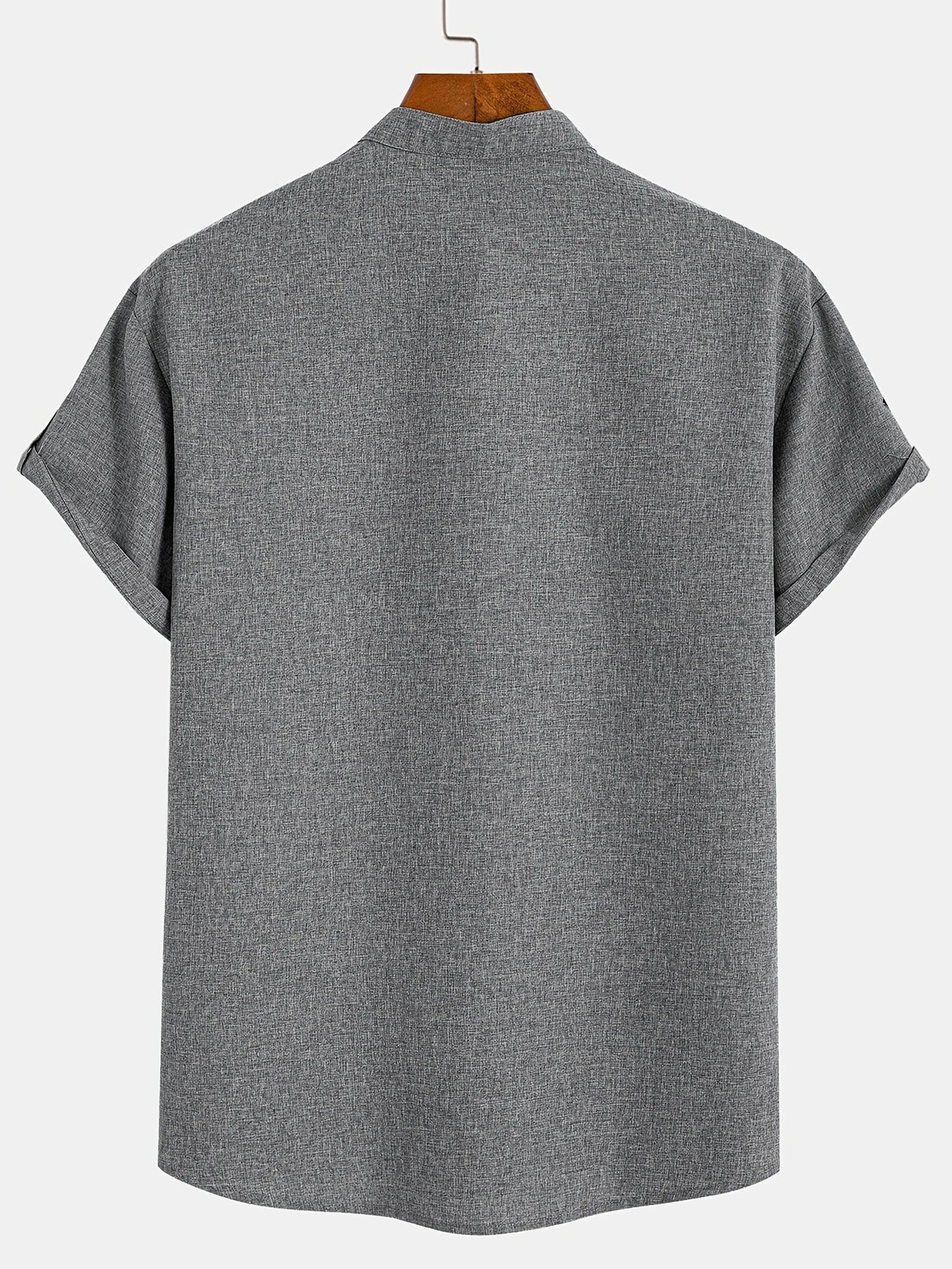 Findenal™ | Stylish short-sleeve shirt with a stand-up collar