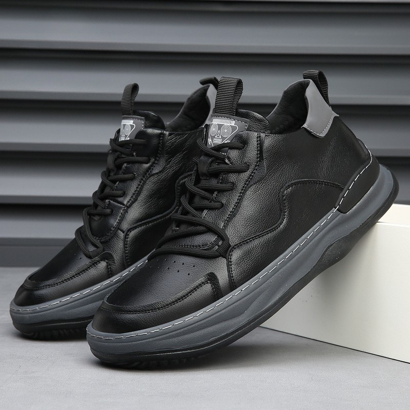 RICCARDO LEATHER TRAINERS