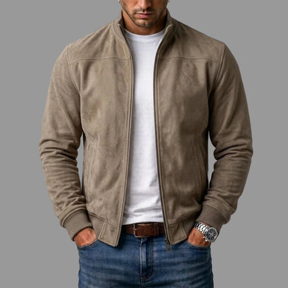 Jackson | Suede Bomber Jacket