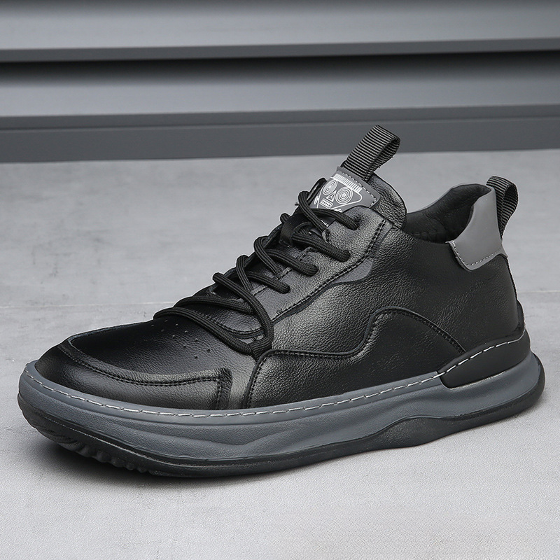 RICCARDO LEATHER TRAINERS