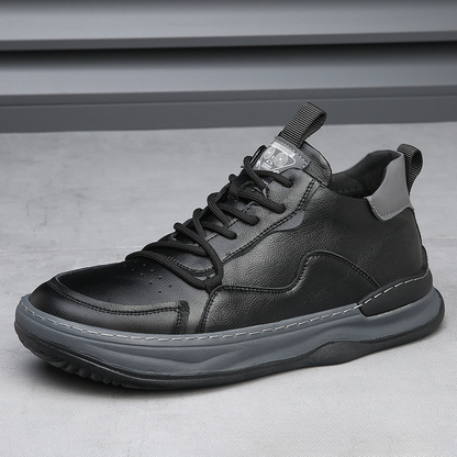 RICCARDO LEATHER TRAINERS