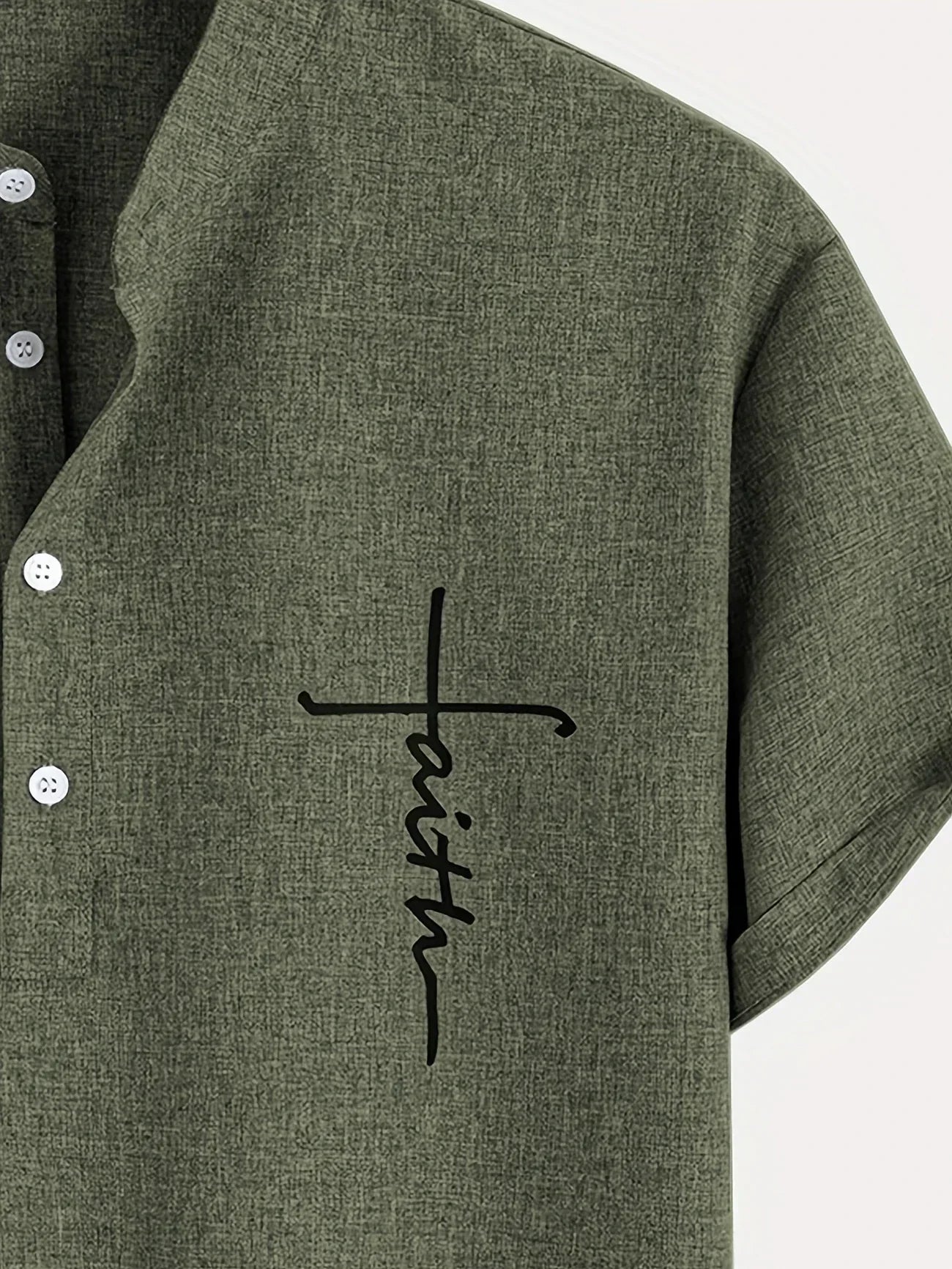 Findenal™ | Stylish short-sleeve shirt with a stand-up collar