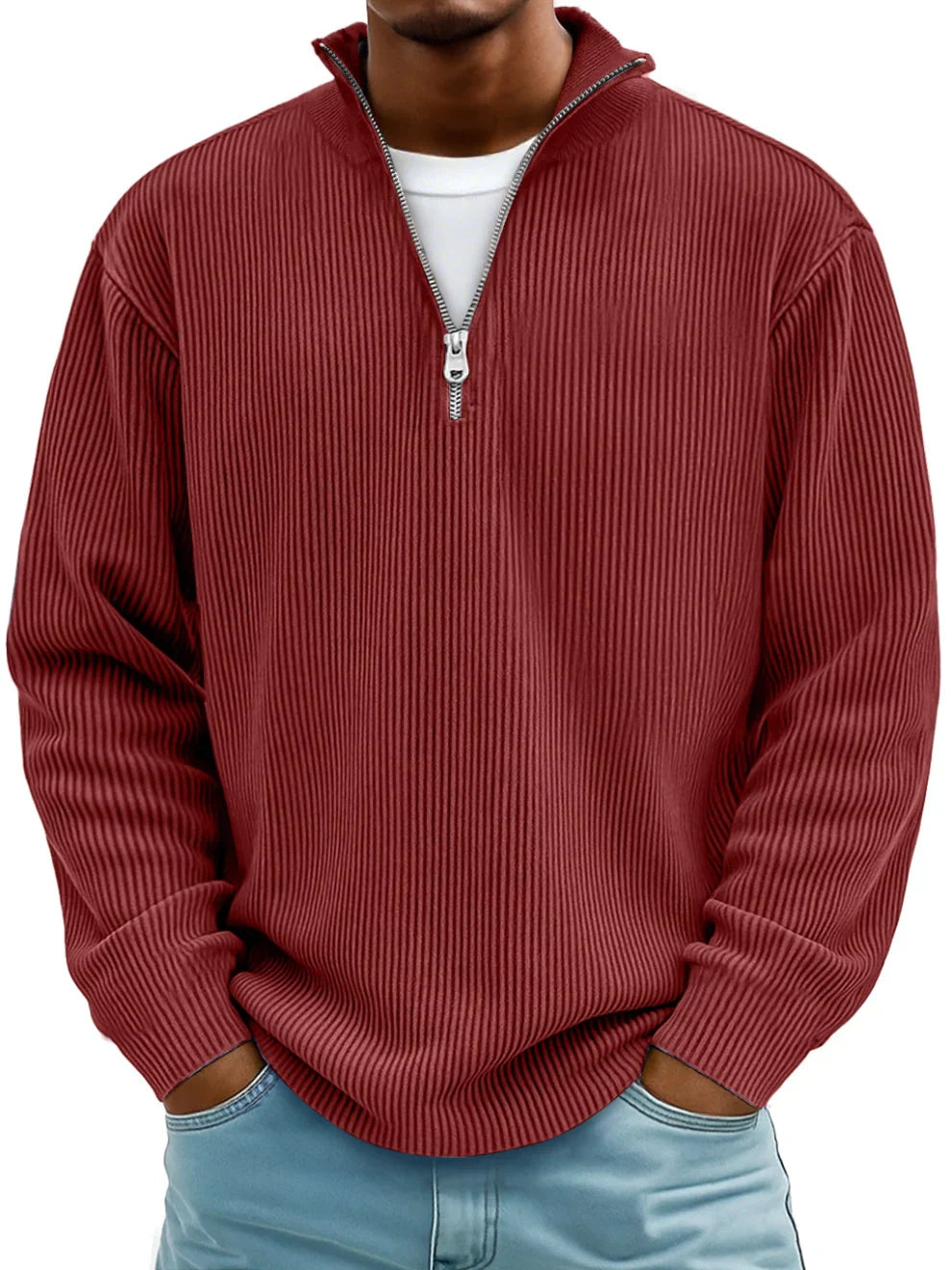 Elijah | Modern Half-Zip Sweater Ease (1+1 Free)