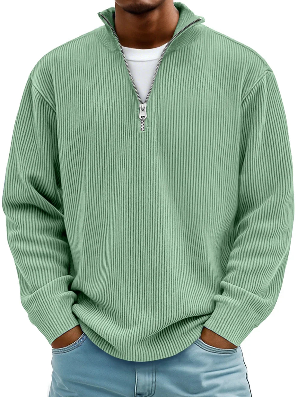 Elijah | Modern Half-Zip Sweater Ease (1+1 Free)