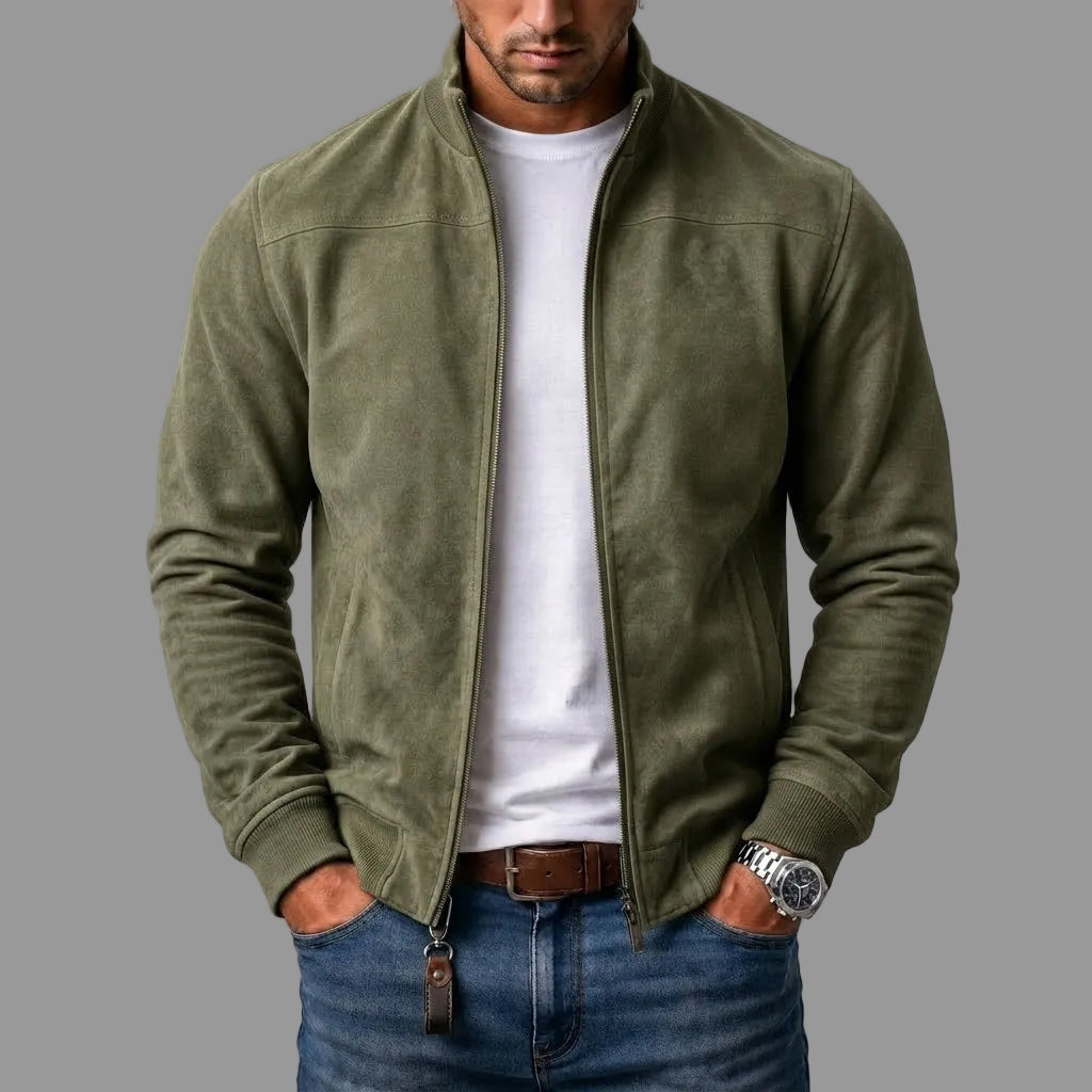 Jackson | Suede Bomber Jacket
