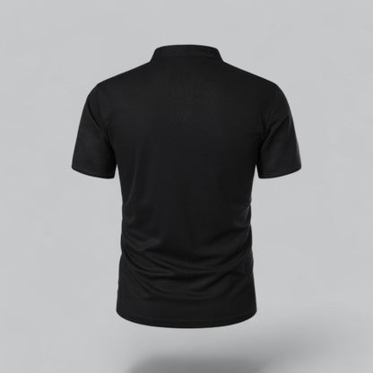 Arthur | Collarless Polo Shirt