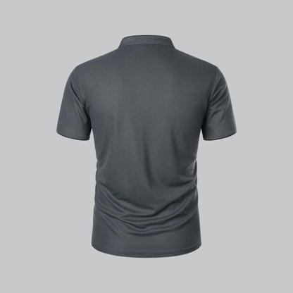 Arthur | Collarless Polo Shirt