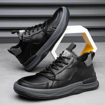 RICCARDO LEATHER TRAINERS