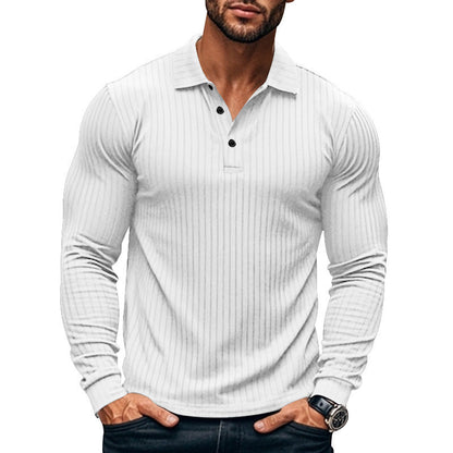Ribbed men's polo shirt – masculine style & modern comfort