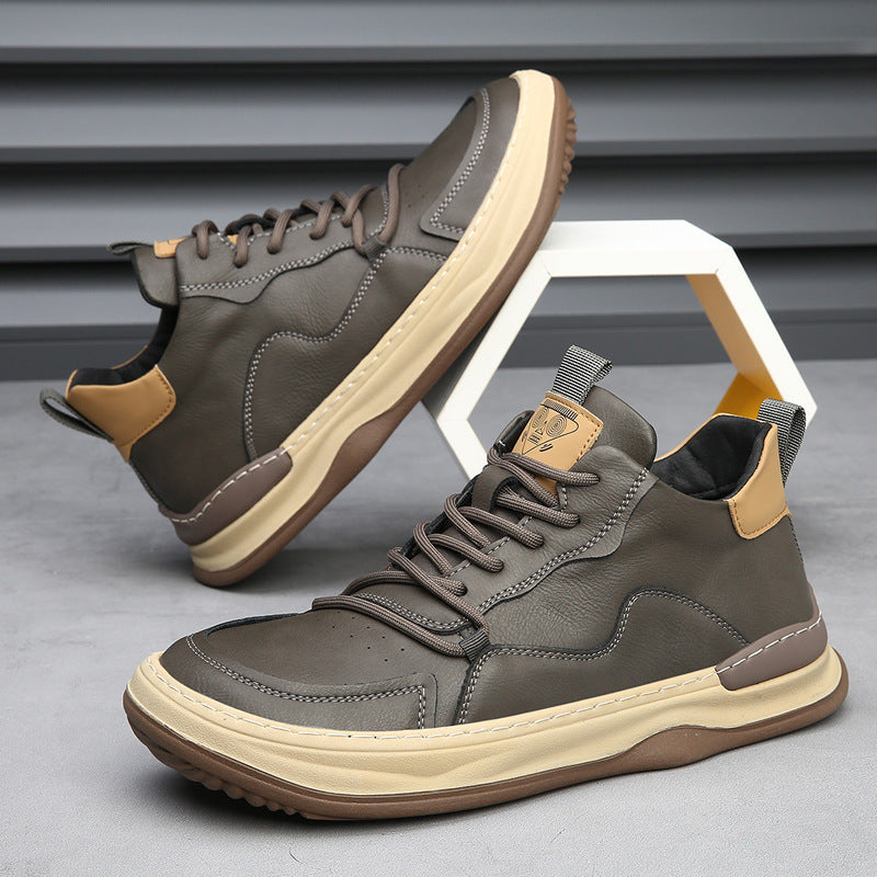 RICCARDO LEATHER TRAINERS