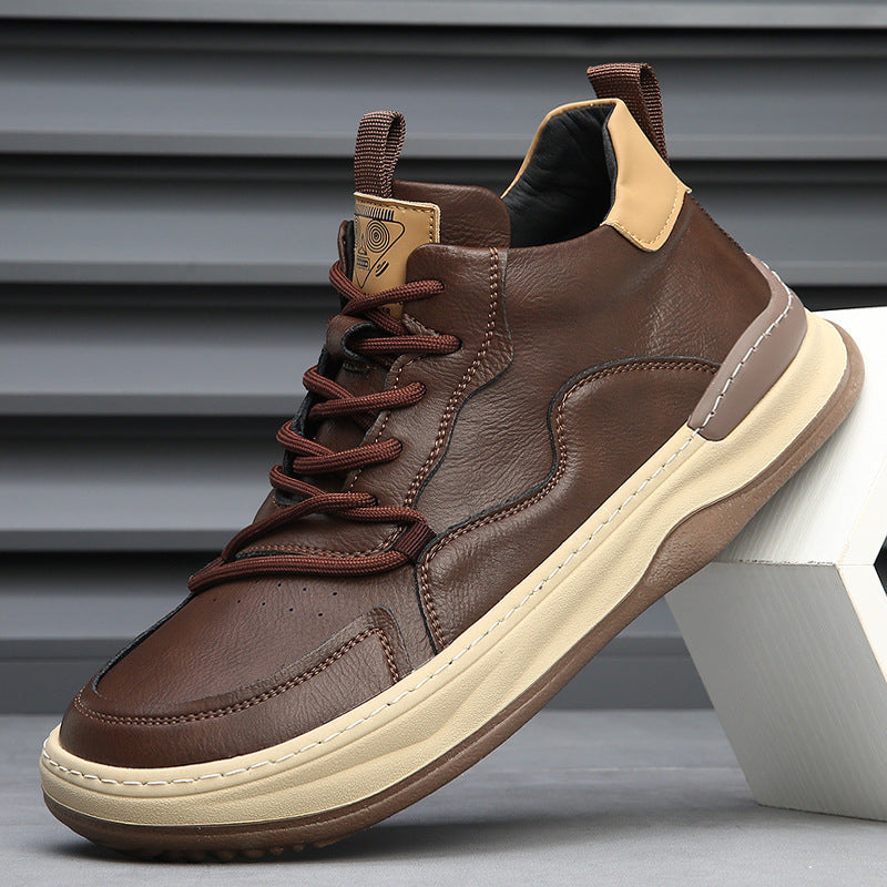 RICCARDO LEATHER TRAINERS