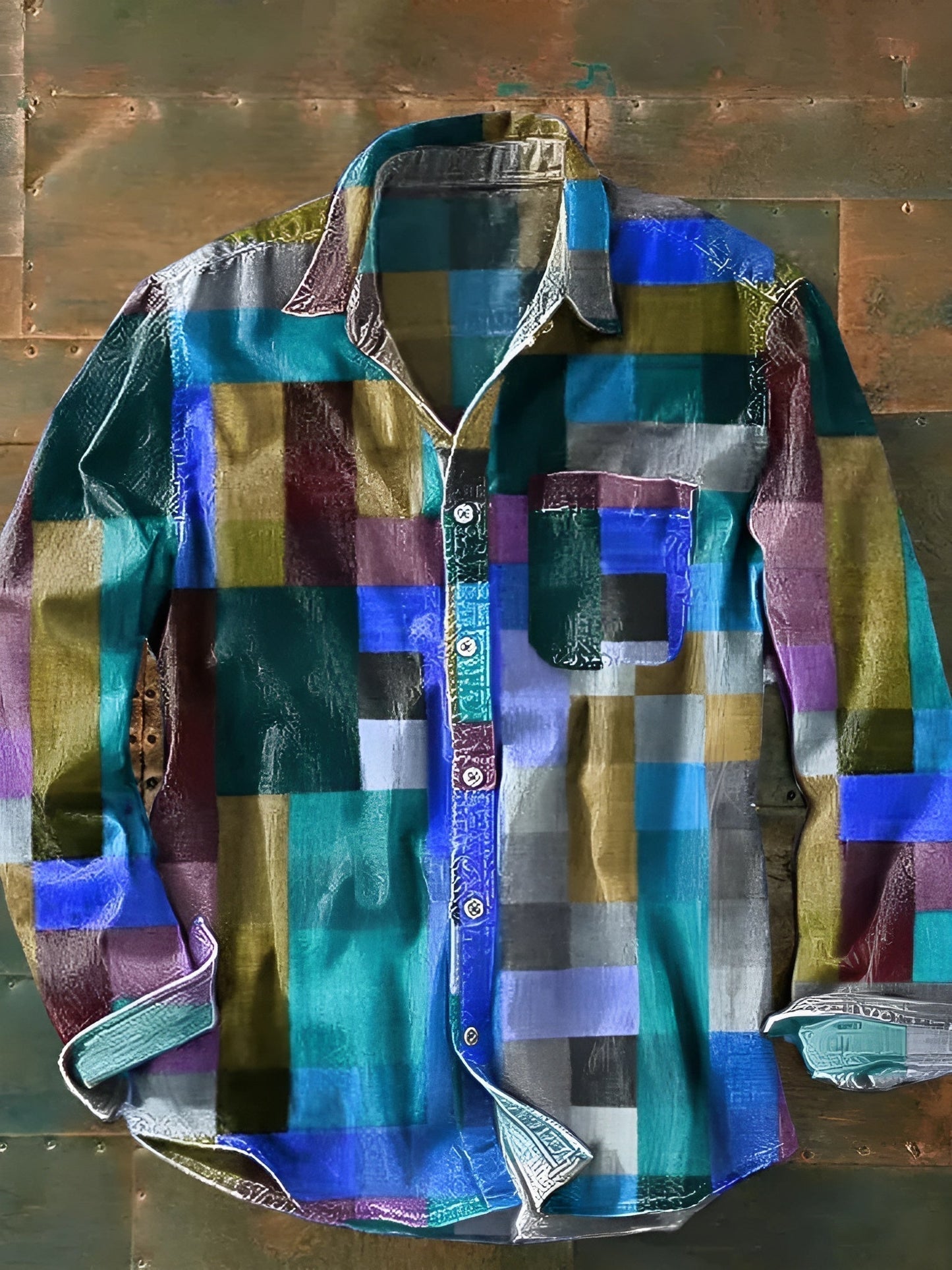 Findenal™ | Premium Patchwork Shirt – Unique Style and Comfortable Fit