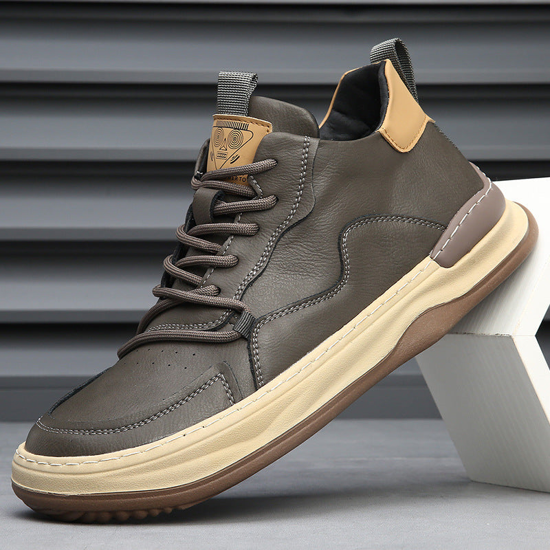 RICCARDO LEATHER TRAINERS