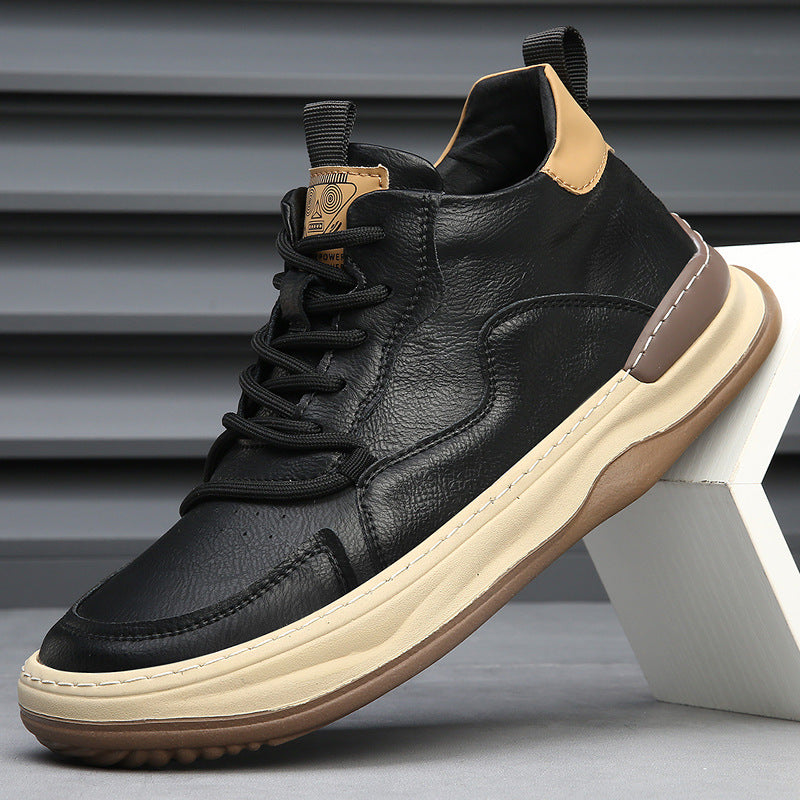 RICCARDO LEATHER TRAINERS
