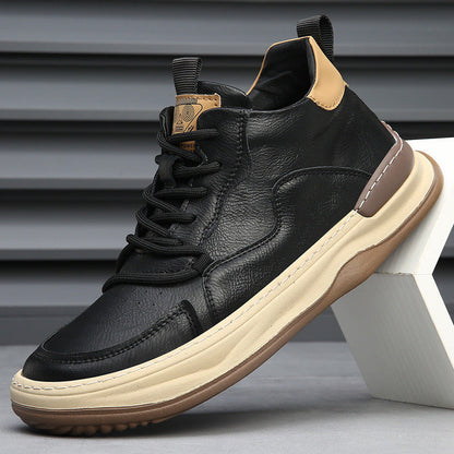 RICCARDO LEATHER TRAINERS