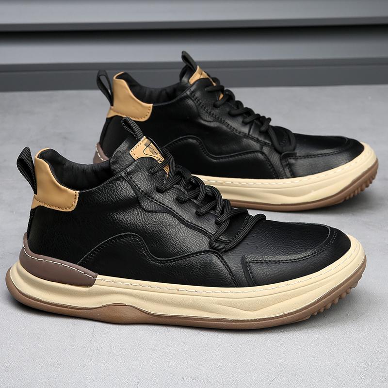 RICCARDO LEATHER TRAINERS