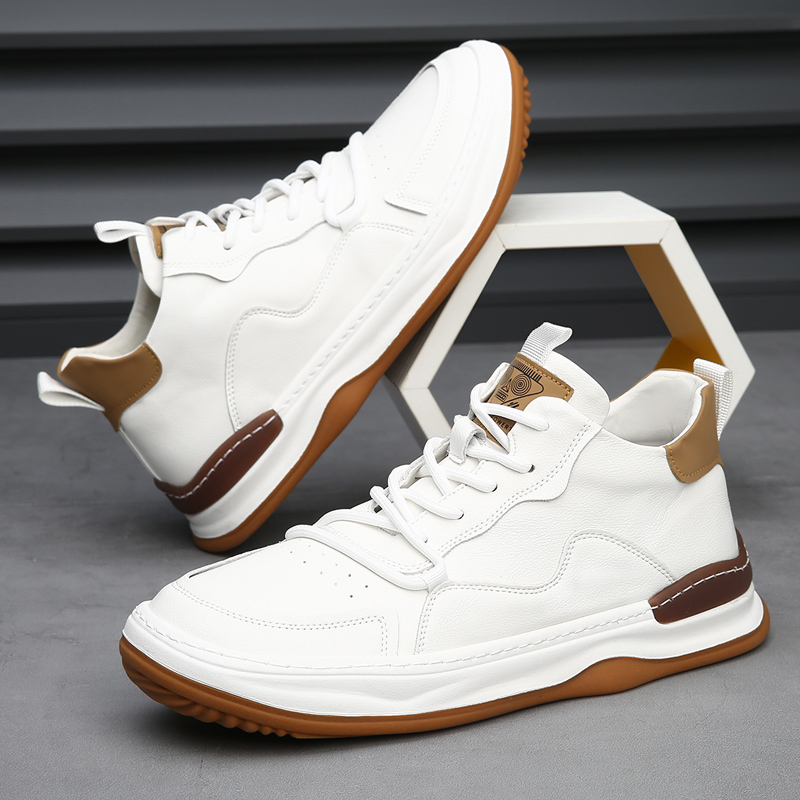 RICCARDO LEATHER TRAINERS