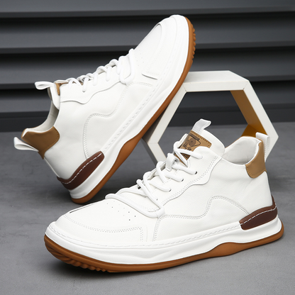 RICCARDO LEATHER TRAINERS