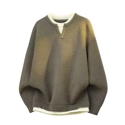 NordKnit™ – Minimalist men's sweater with a modern collar