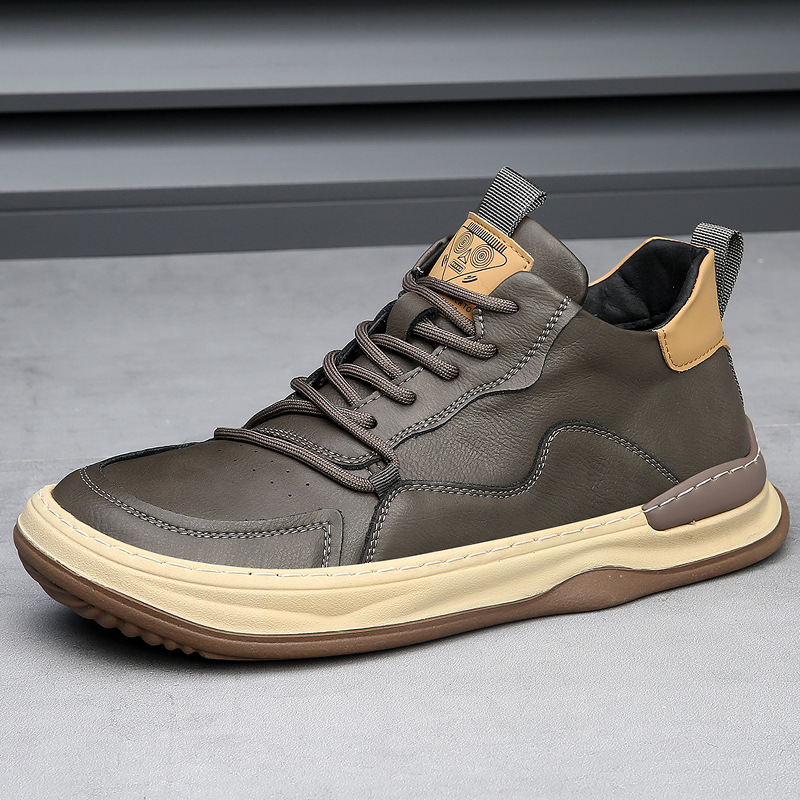 RICCARDO LEATHER TRAINERS