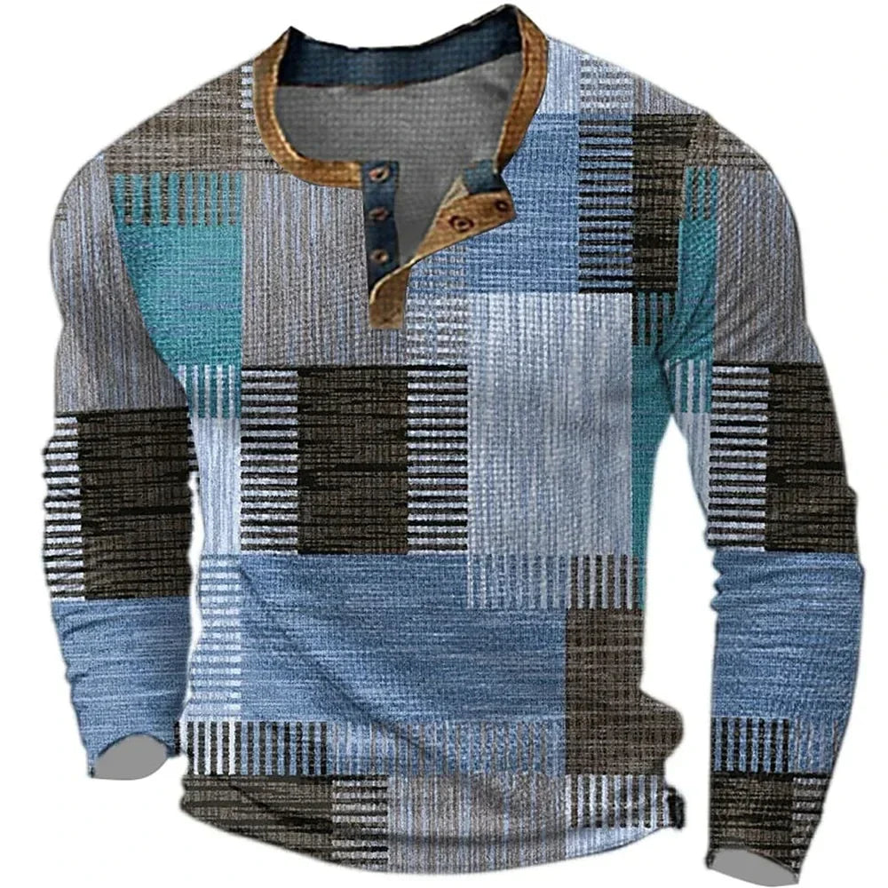Findenal | COLORFUL MEN'S LONG-SLEEVED SHIRT