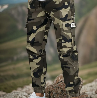Sturdy, multi-pocket utility pants for men