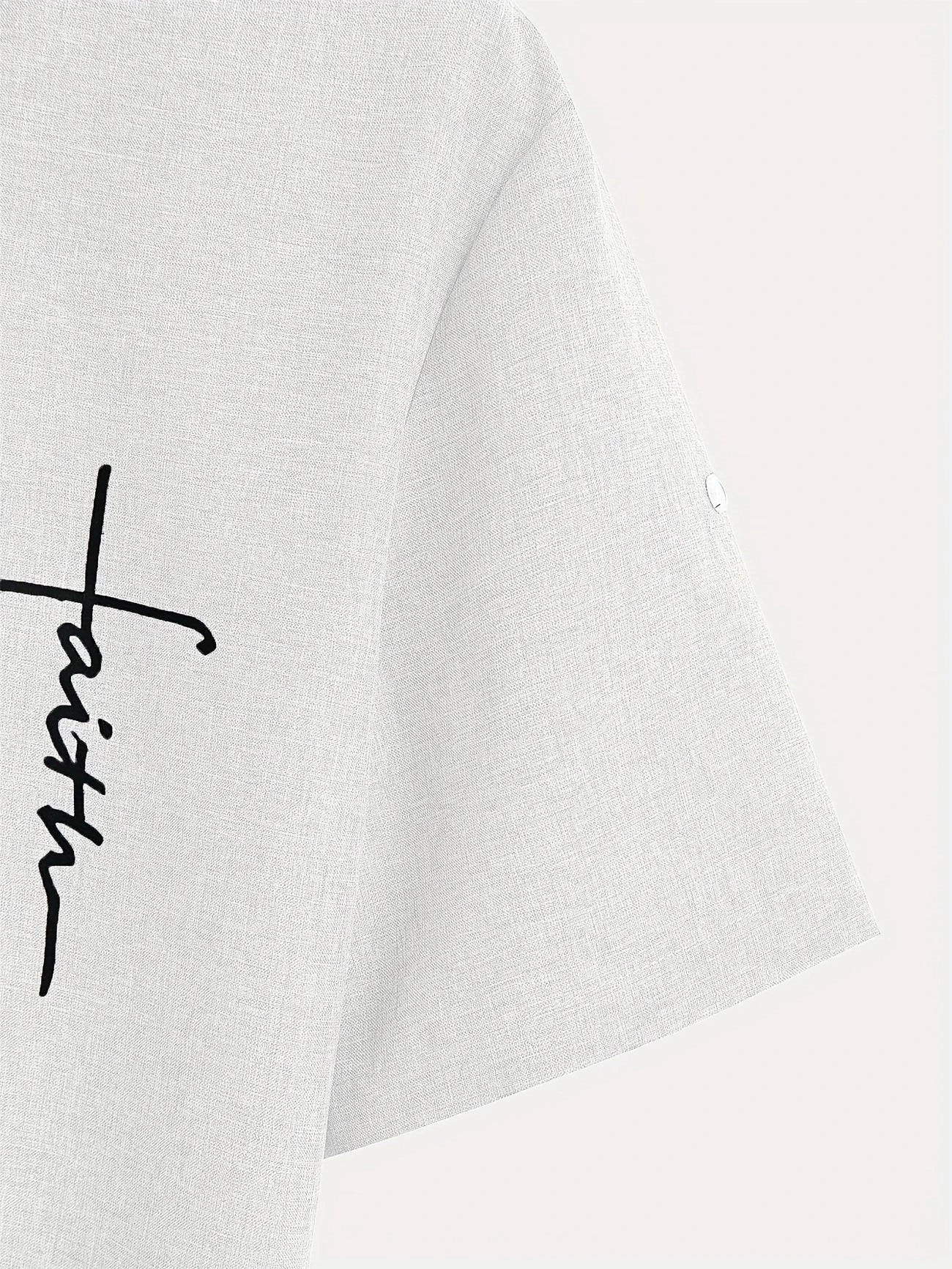 Findenal™ | Stylish short-sleeve shirt with a stand-up collar