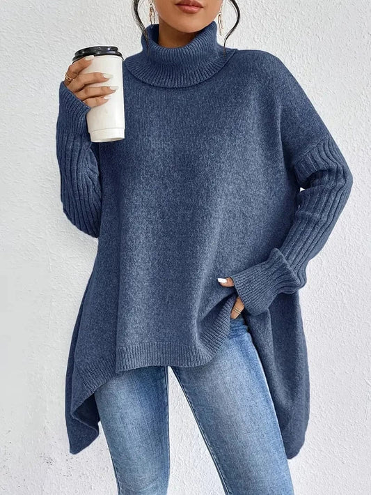 Den mysiga lyxiga oversized turtlenecken