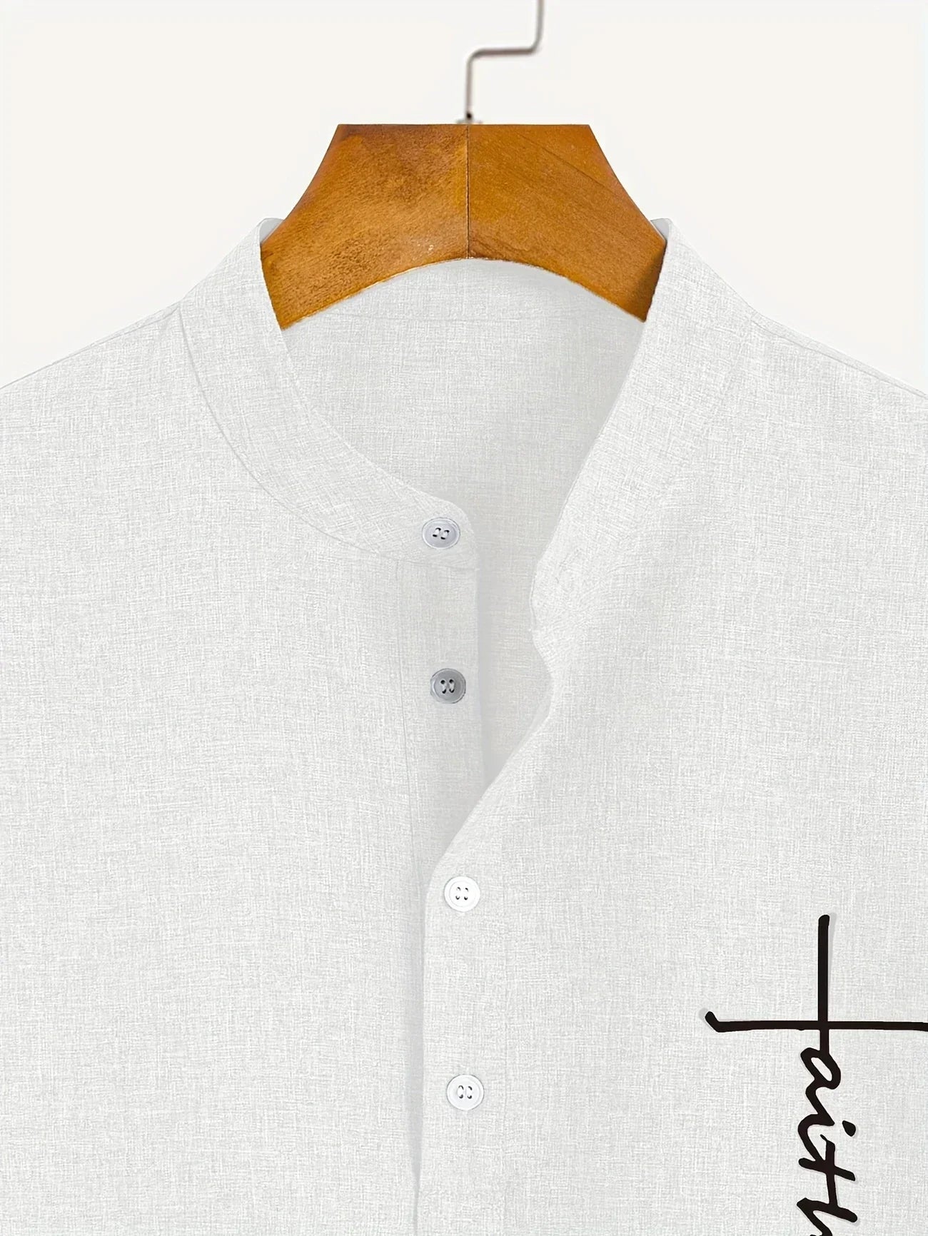 Findenal™ | Stylish short-sleeve shirt with a stand-up collar