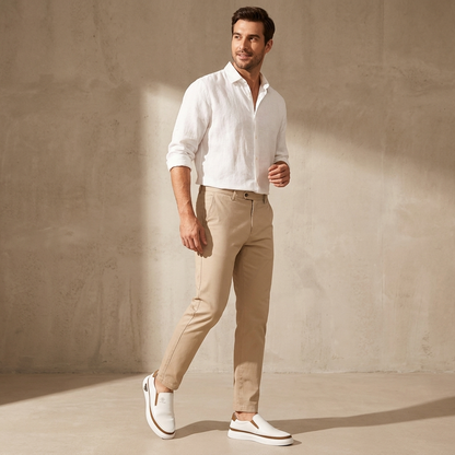 Findenal – Men's Leather Slip-On Sneakers