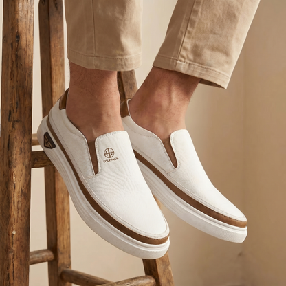 Findenal – Men's Leather Slip-On Sneakers