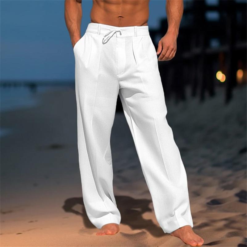 Michael | Plain Linen Trousers