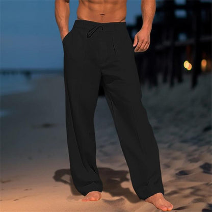 Michael | Plain Linen Trousers