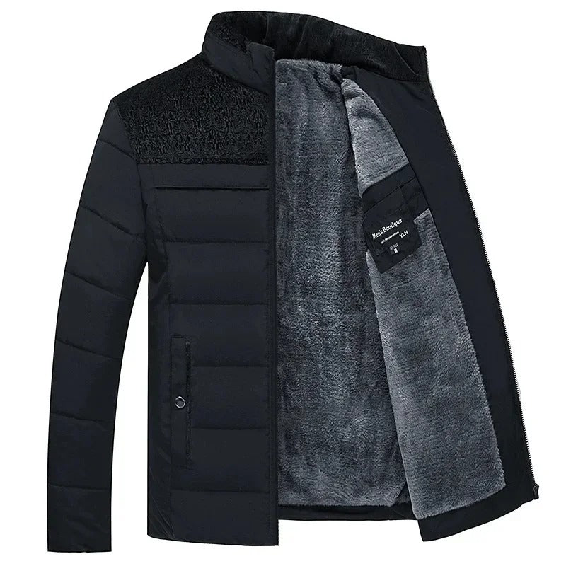 Giacca da uomo per l'inverno con calda fodera in pile: classica ed elegante