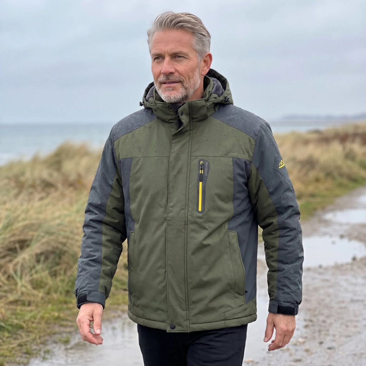 Alex™ – Waterproof Fleece-Lined Hooded Jacket