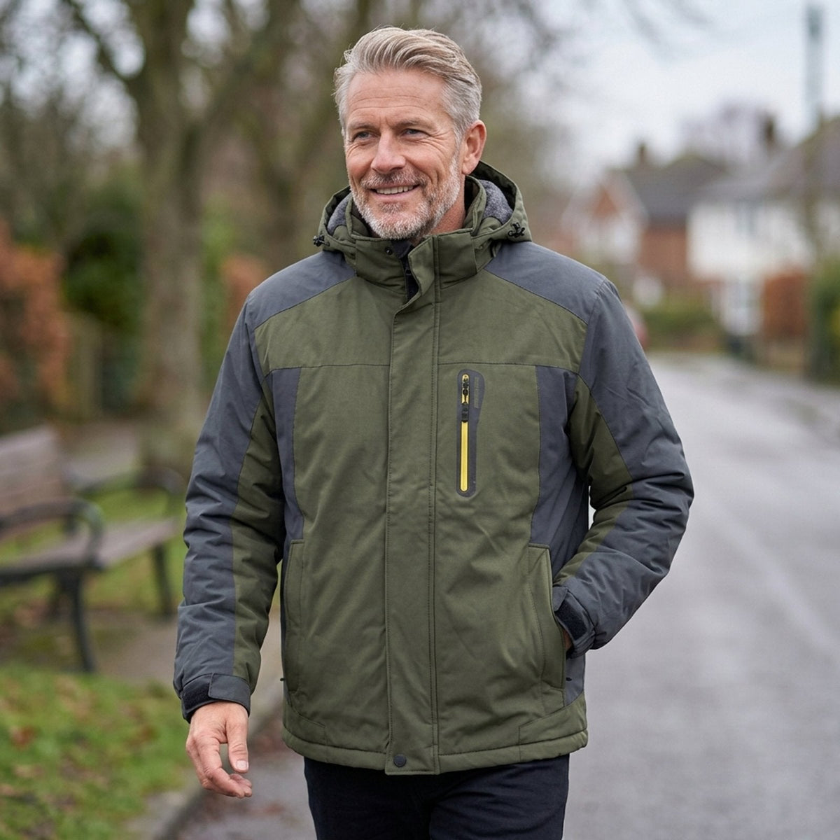Alex™ – Waterproof Fleece-Lined Hooded Jacket